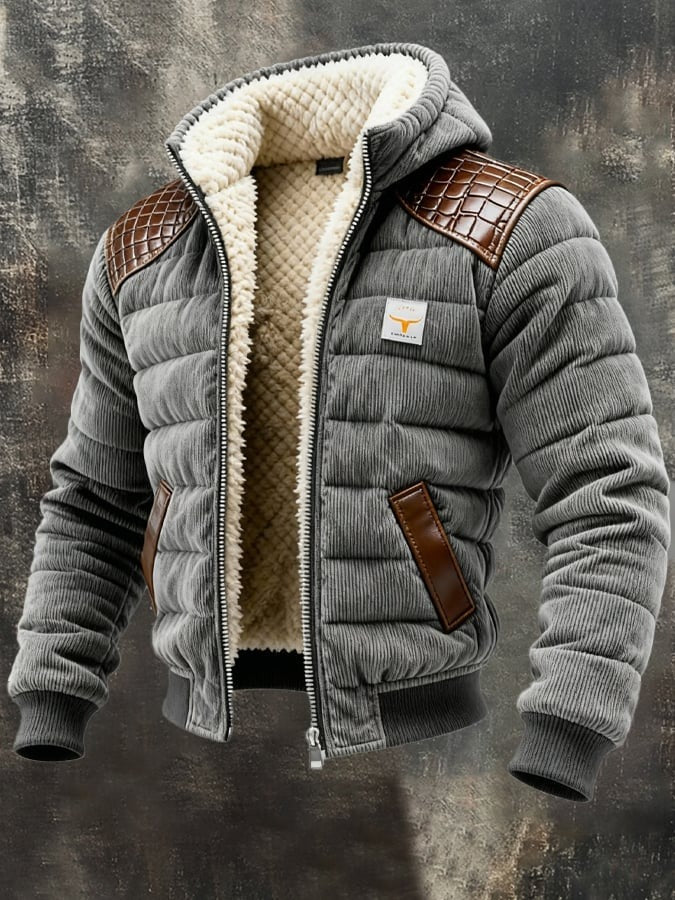 Veste matelassée rétro doublure polaire