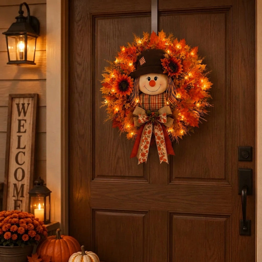 Light-Up Fall Wreath