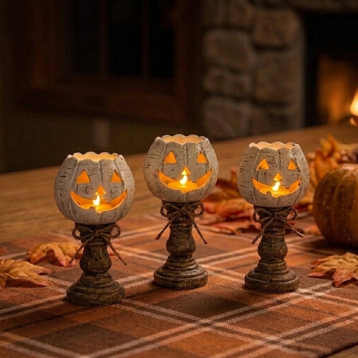 Country Pumpkin Candle Holder