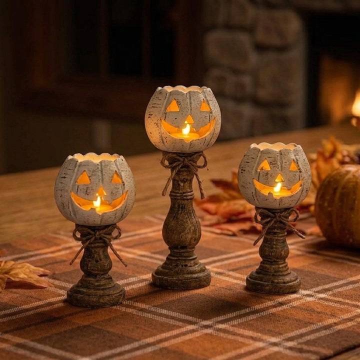 Country Pumpkin Candle Holder