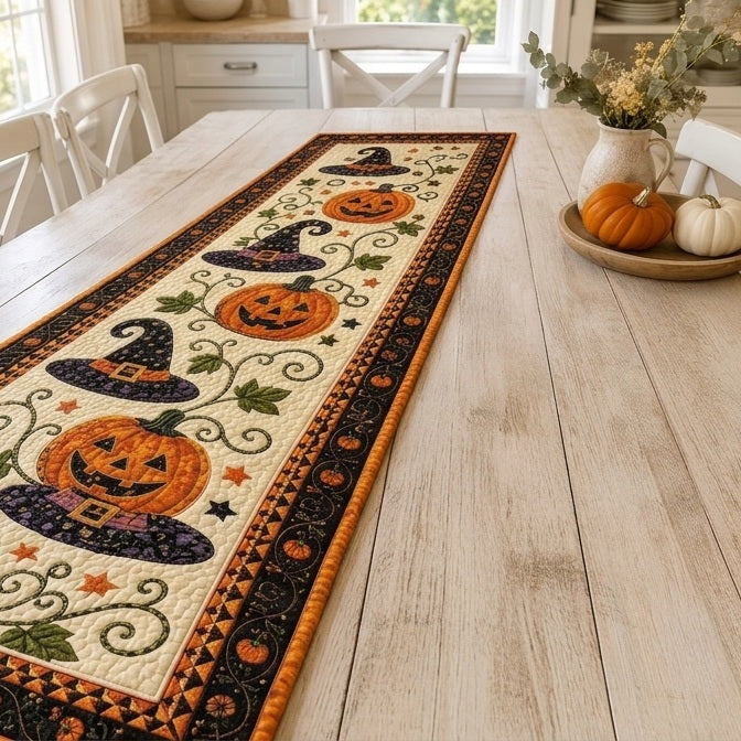 Festive Halloween Table Runner