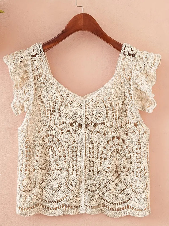 Cardigan détail découpé