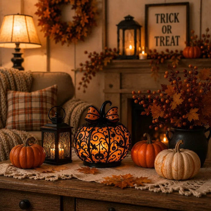 Glowing Pumpkin Lantern