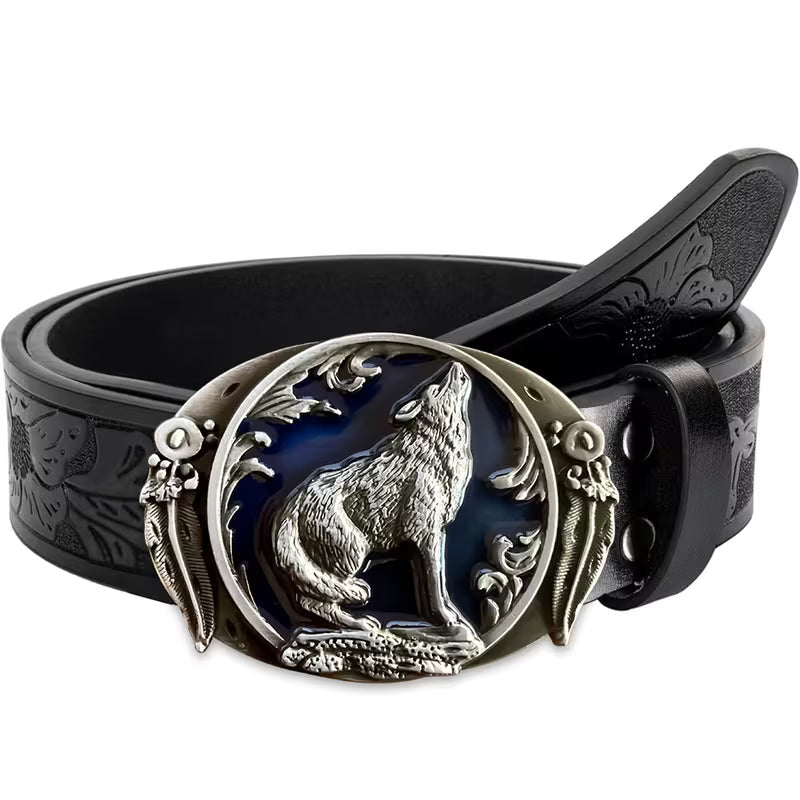 Midnight Wolf Belt
