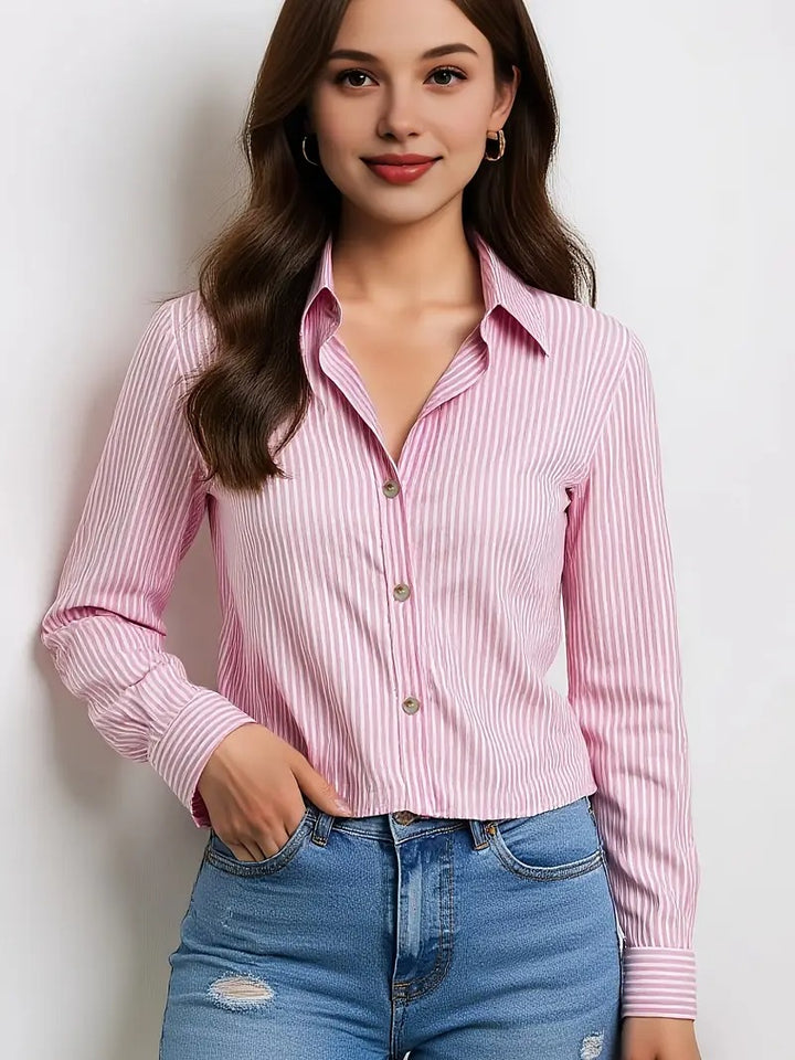 Chemise Élégante à Rayures pour Femme
