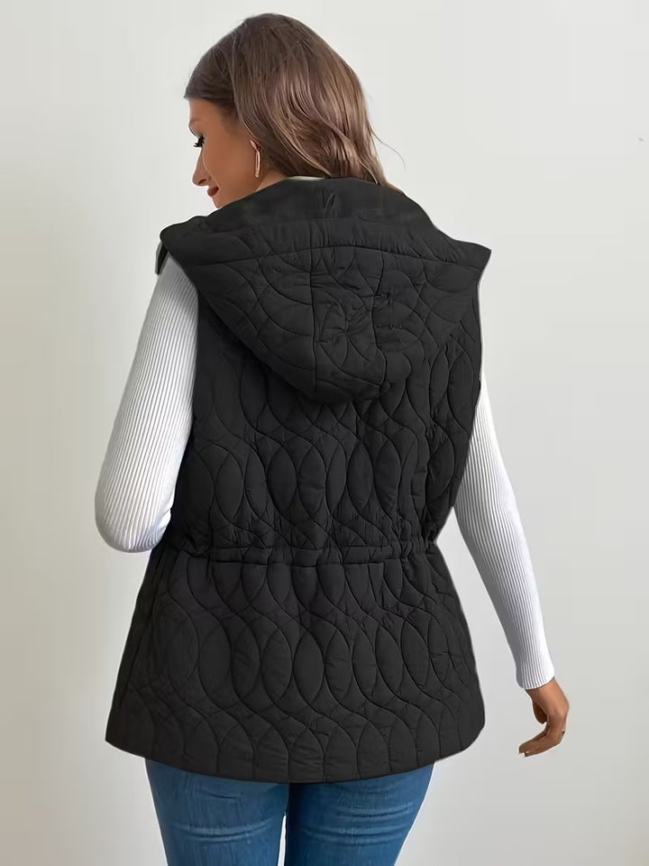 Gilet à capuche zippé d'hiver