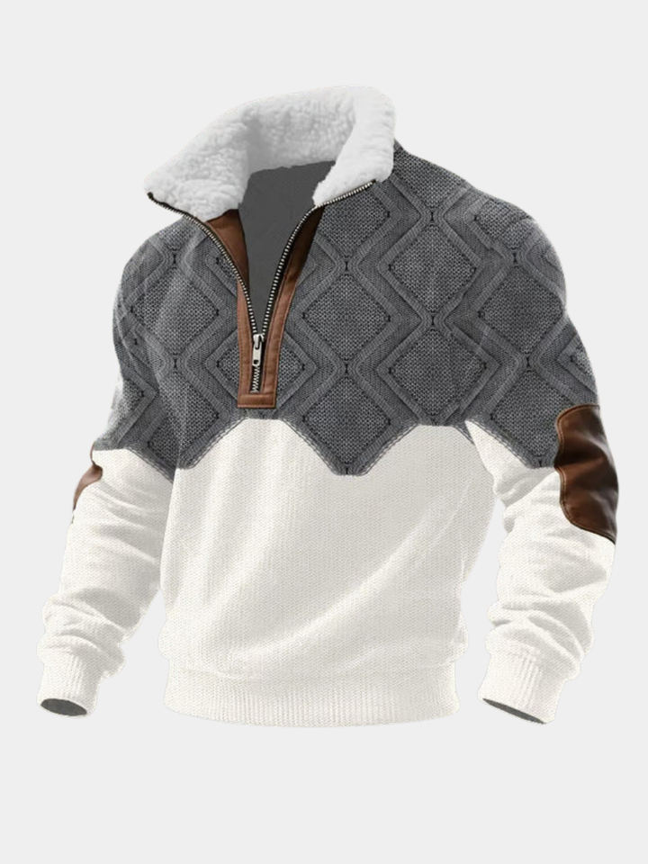 HIGH COLLAR FLEECE PULLOVER