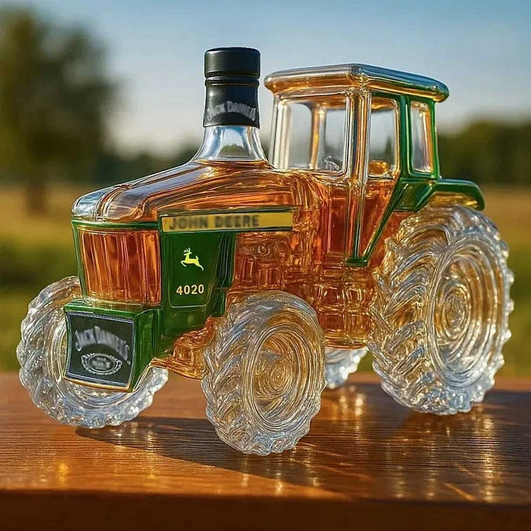 Tracteur 4020 Bouteille de whisky en verre