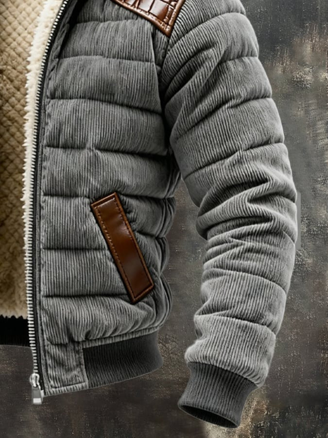 Veste matelassée rétro doublure polaire