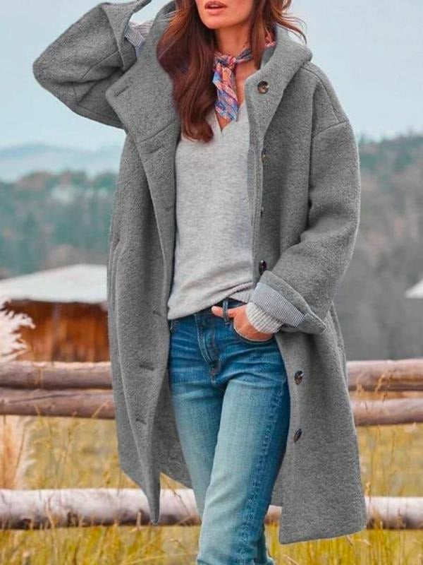 Veste d'hiver longue et élégante