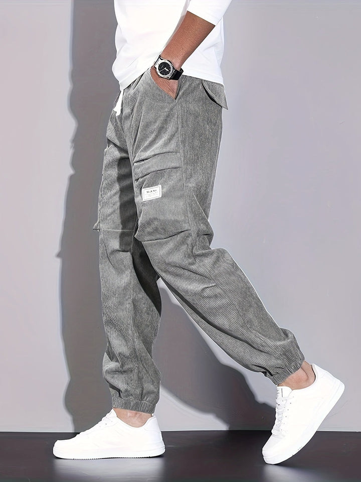 Pantalon cargo en velours côtelé