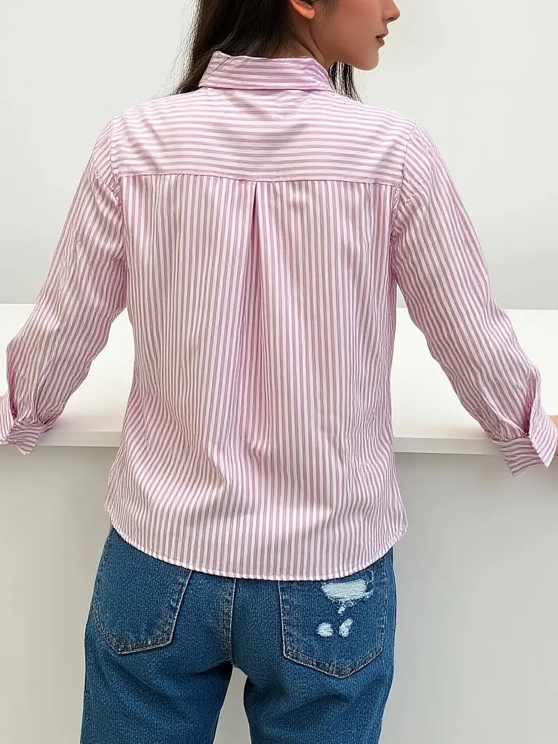 Chemise Élégante à Rayures pour Femme