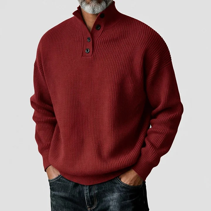 Pulls décontractés pour hommes maille côtelée