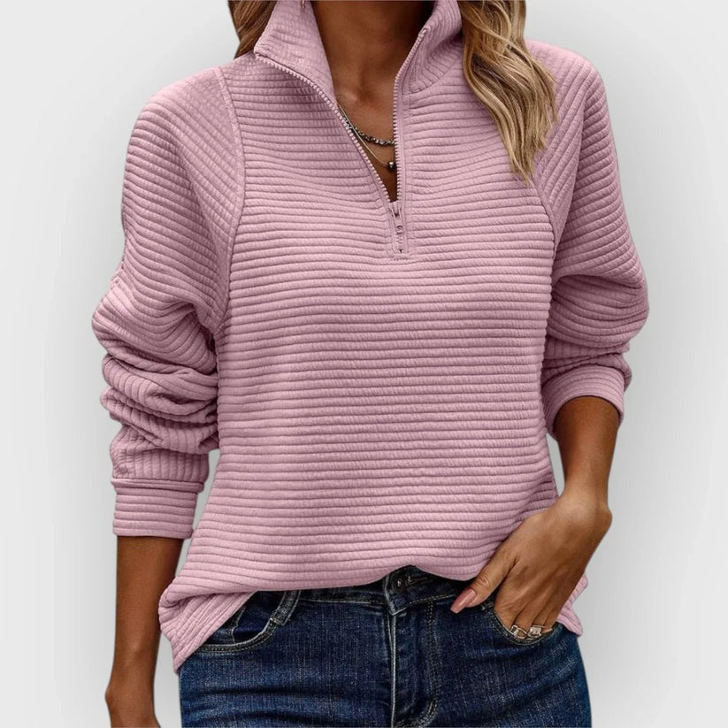 Pull demi-zip
