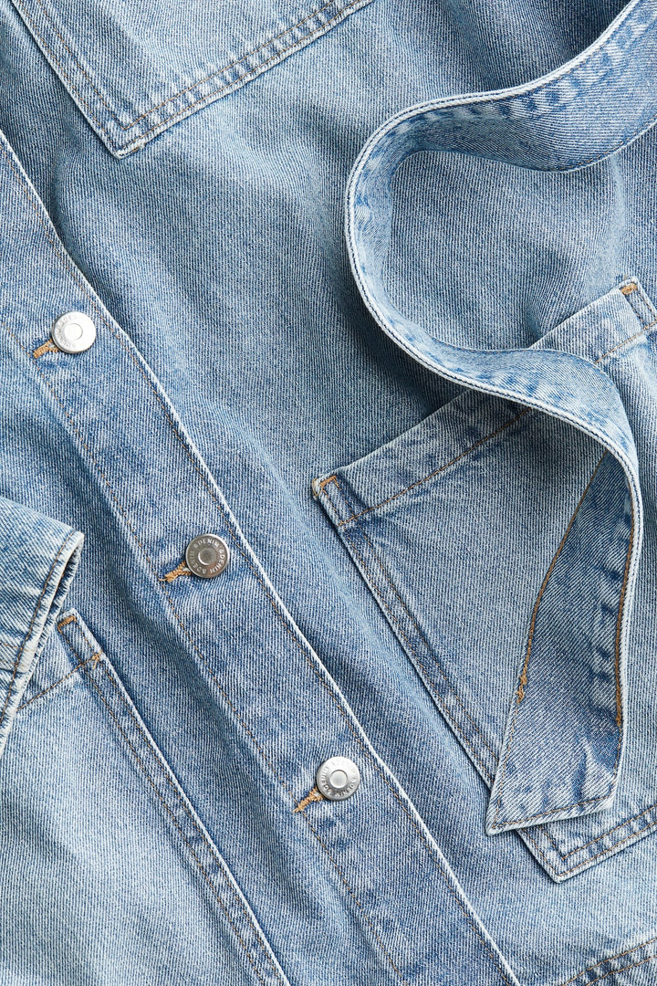 Veste en jean à nouer