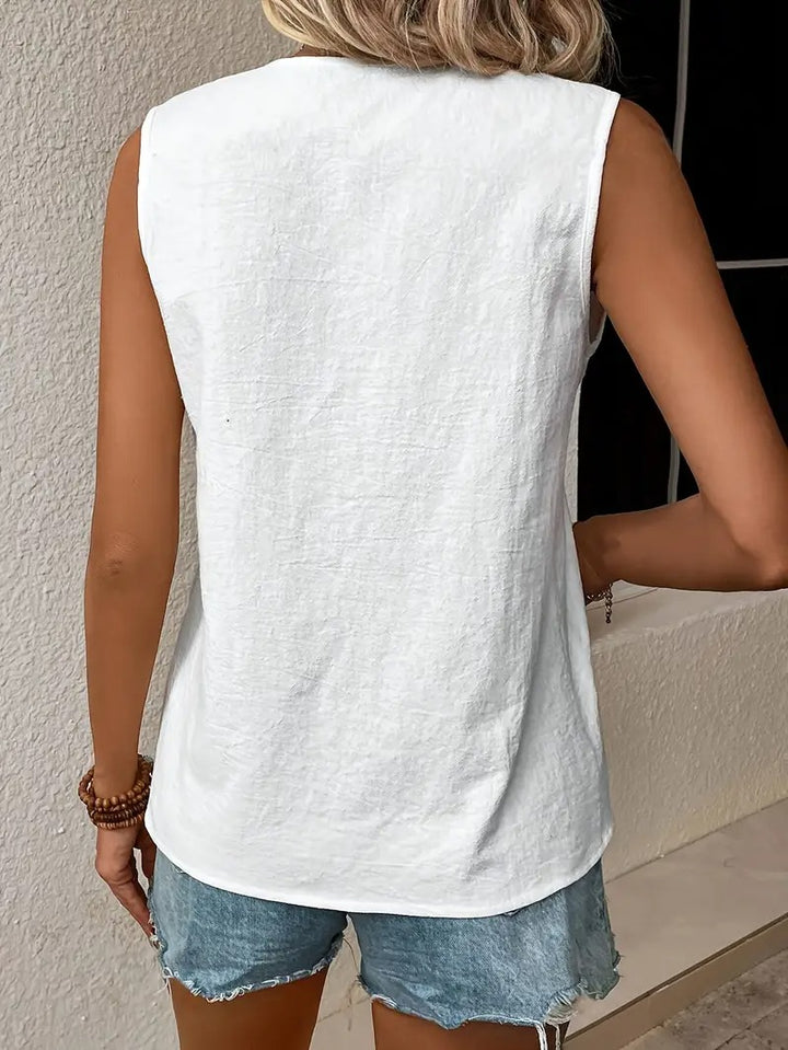 Chemise Sans Manches Élégante