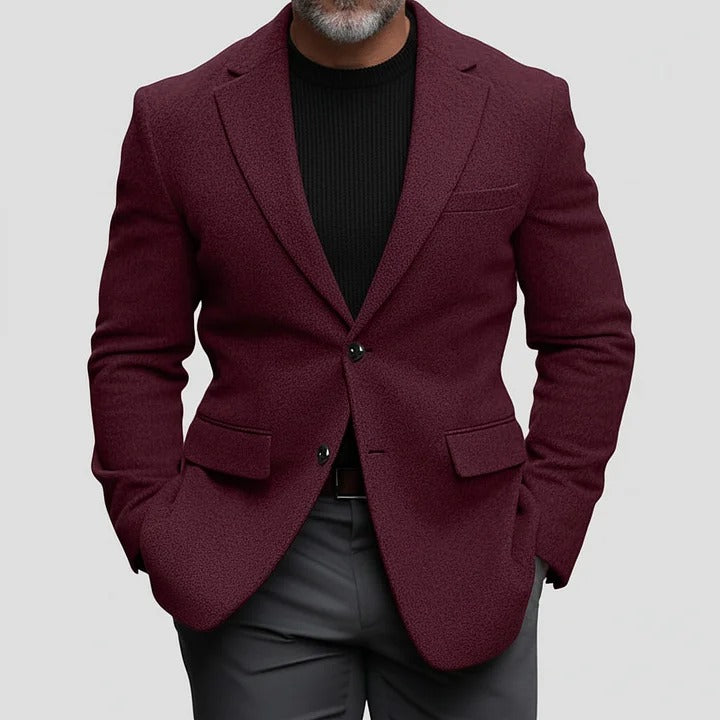 Blazer homme décontracté chic col à revers