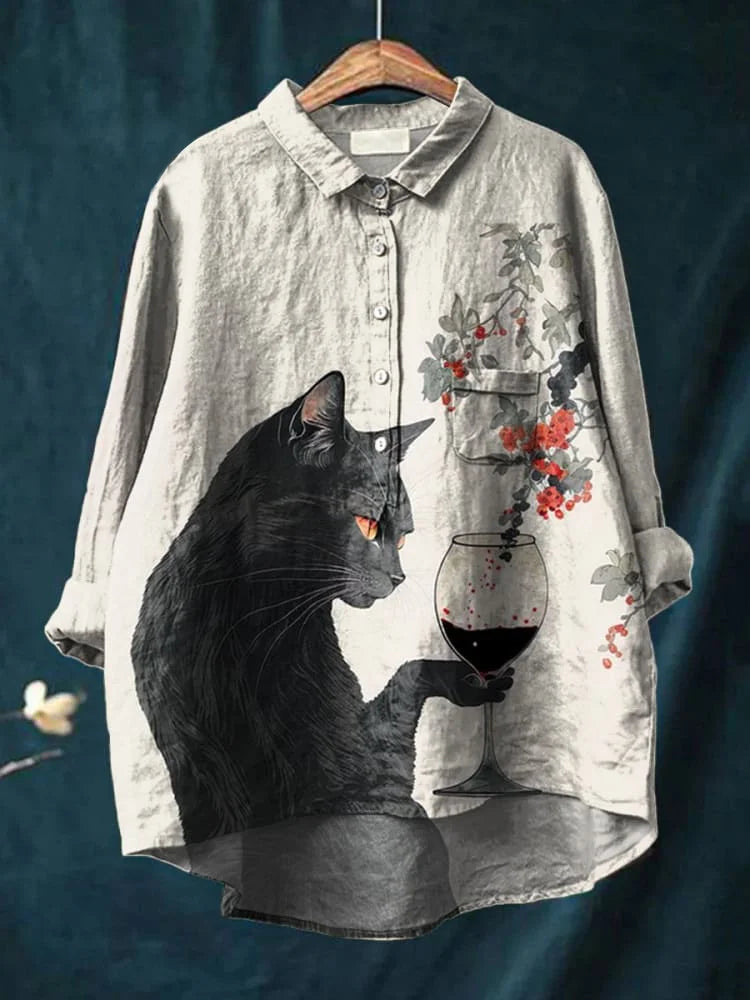 Uluru™ - Chemise Artistique Chat