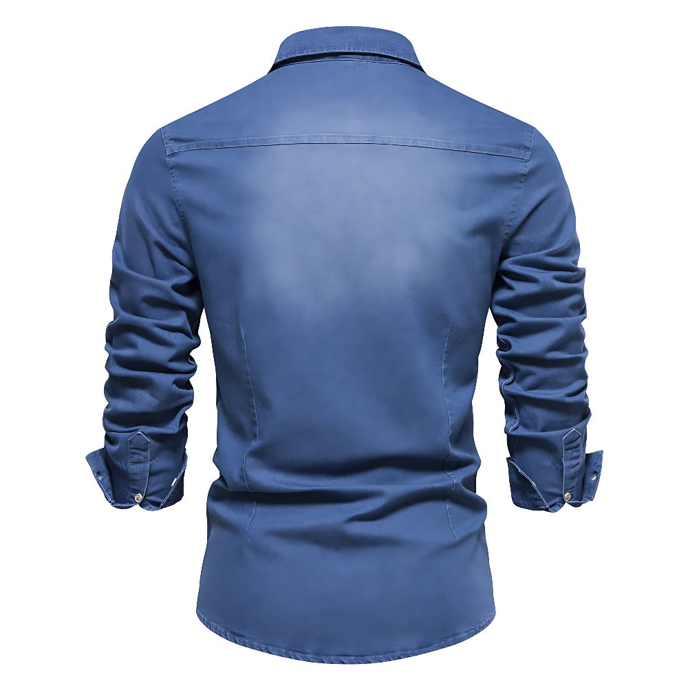 Chemise en denim de coton AdaptiveFit