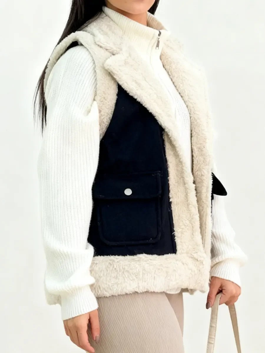 Gilet polaire décontracté pour femme