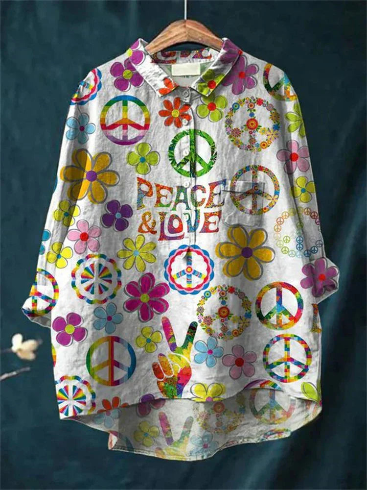 Hippie™ - Chemise Artistique Peace