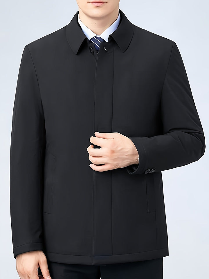 Reversible Collar Zipper Jacket