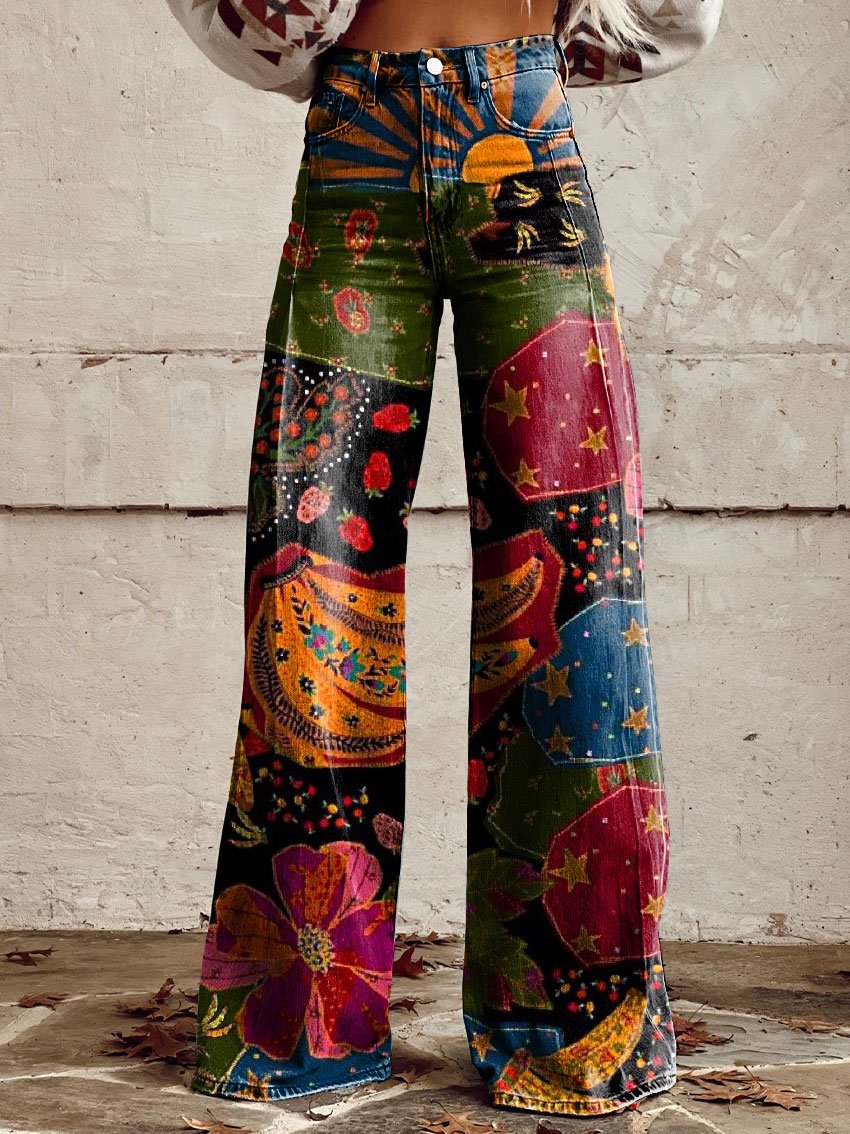 Pantalon Vintage Boho