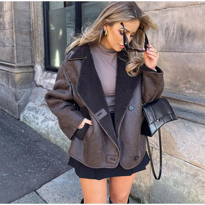 Veste en cuir vintage