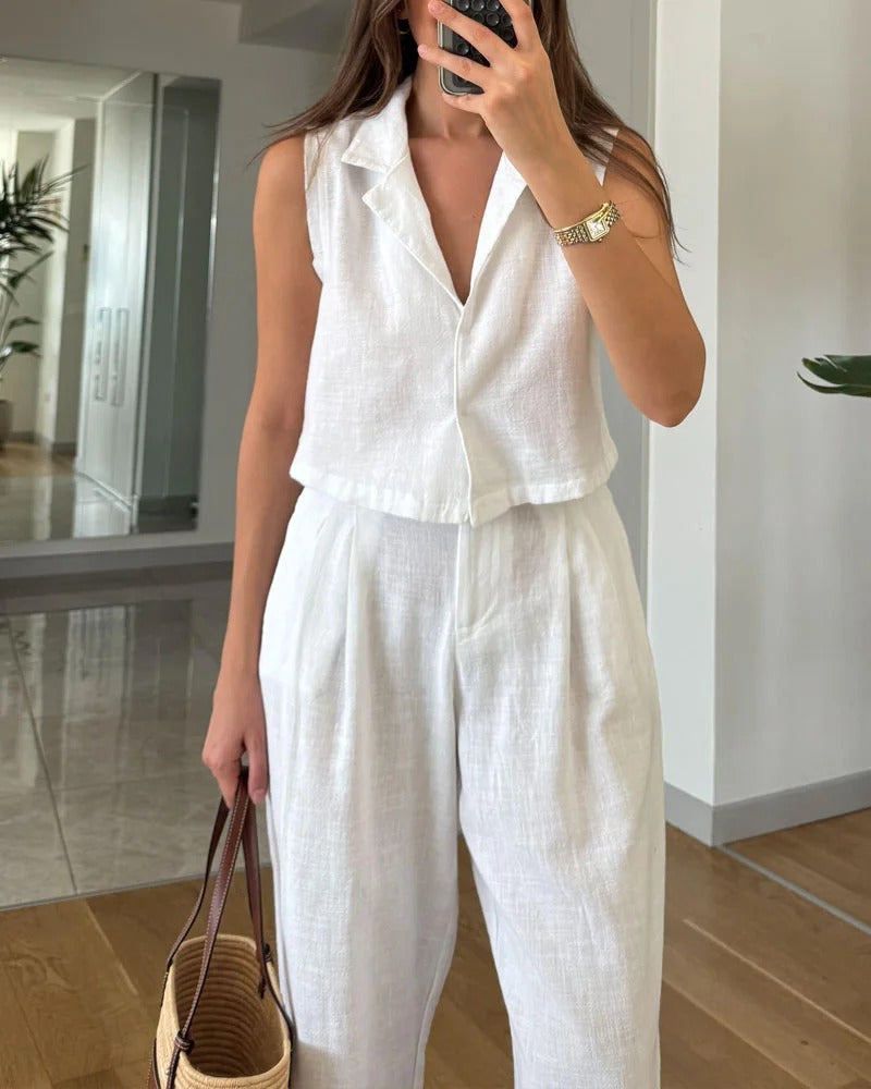 Ensemble en coton et lin