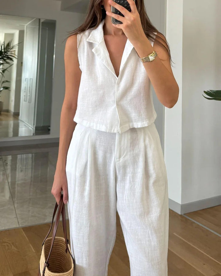 Ensemble en coton et lin