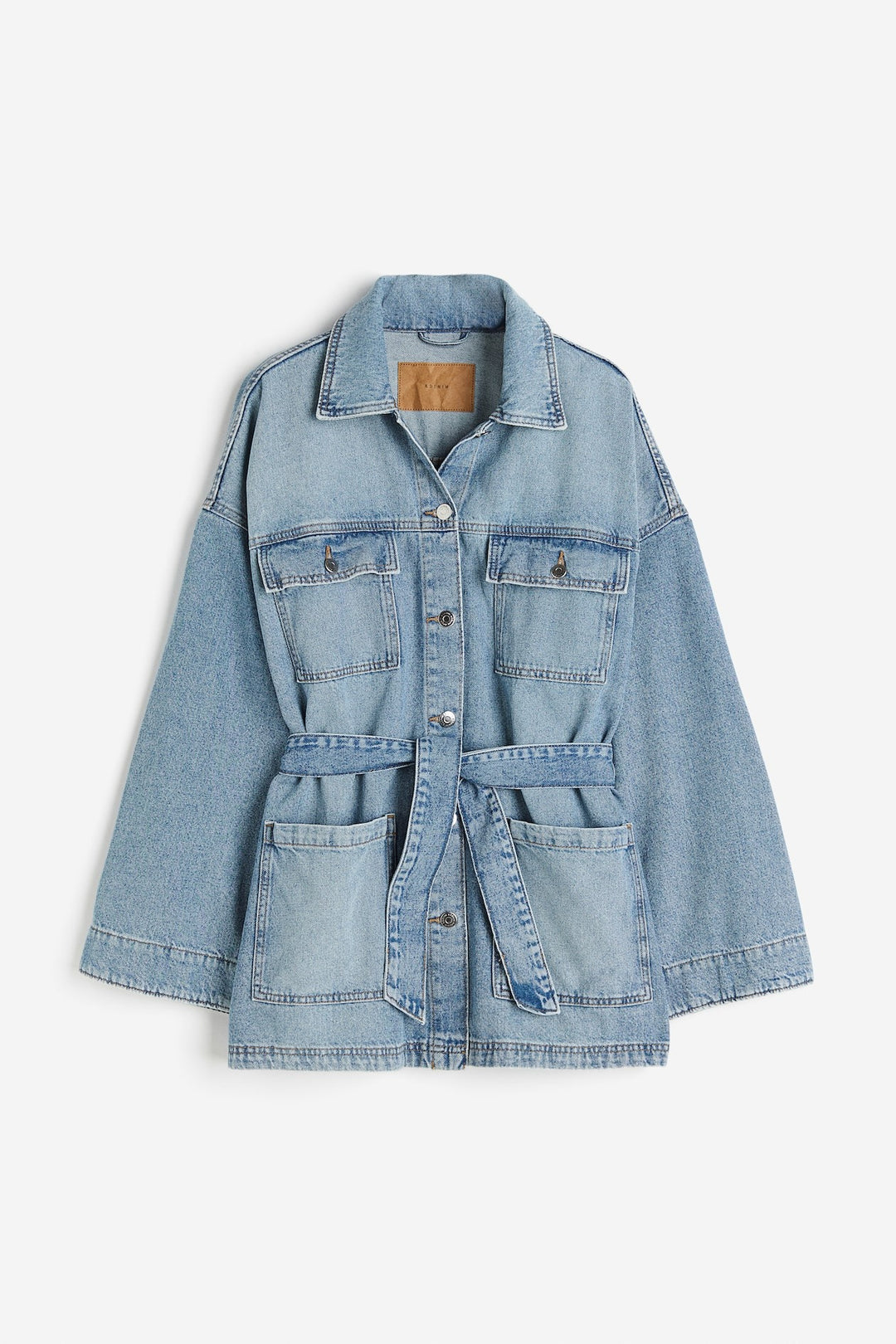 Veste en jean à nouer