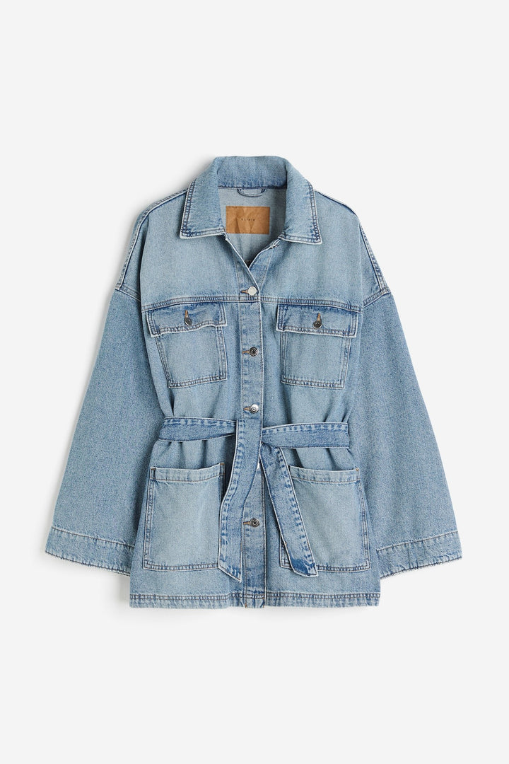Veste en jean à nouer