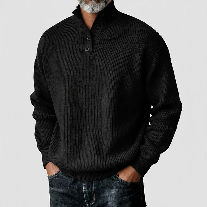 Pulls décontractés pour hommes maille côtelée