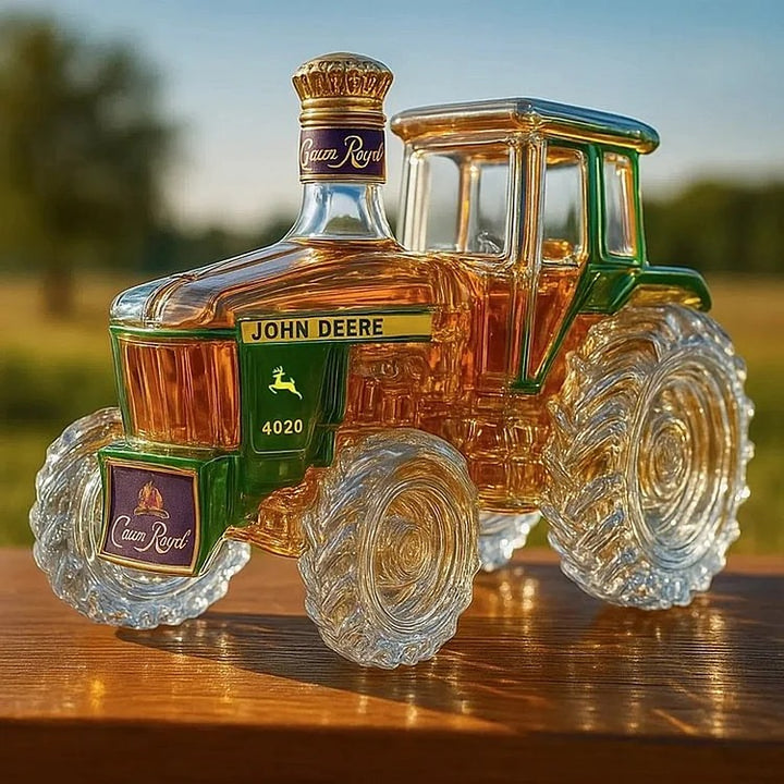 Tracteur 4020 Bouteille de whisky en verre