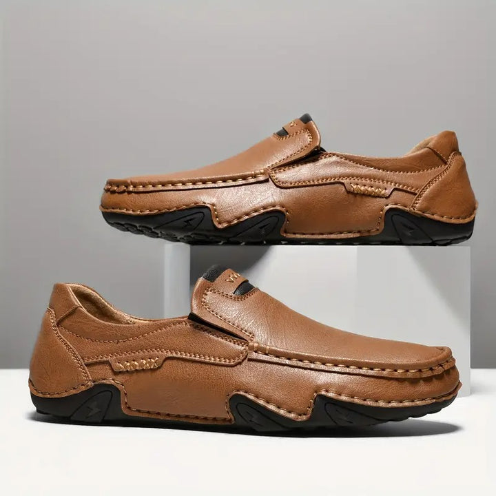 Mocassins Homme à Enfiler Style Artisanal