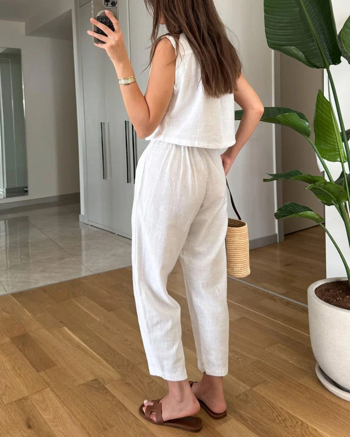 Ensemble en coton et lin