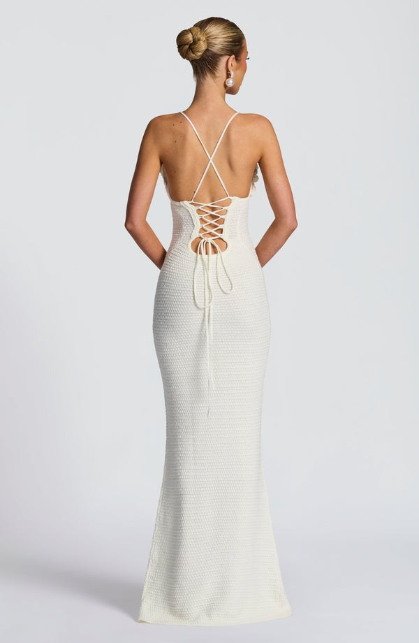 Robe longue Celaena - Ivoire