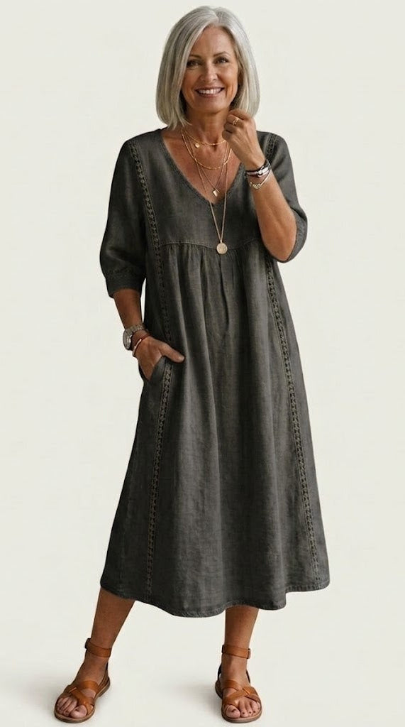 Elegant A-Line Maxi Dress Carmela