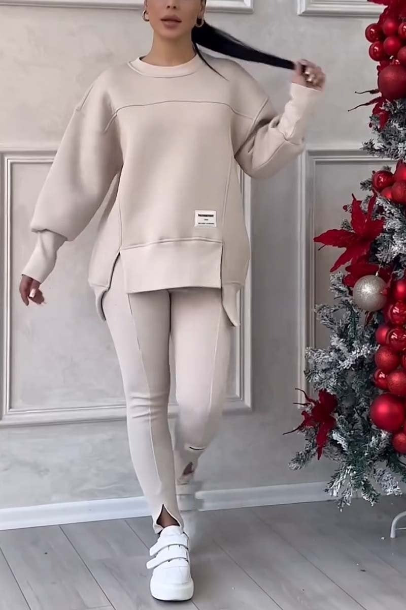 Ensemble sweat-shirt et leggings décontractés