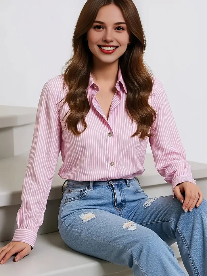 Chemise Élégante à Rayures pour Femme