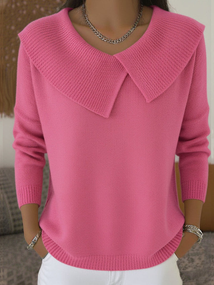 Pull chaud à col doux