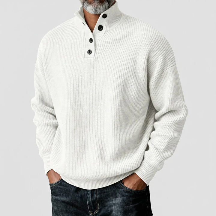 Pulls décontractés pour hommes maille côtelée