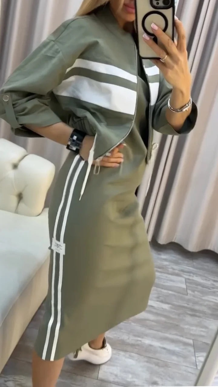 Ensemble décontracté robe et veste