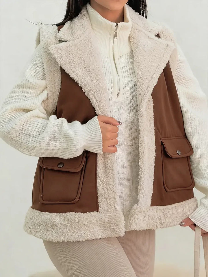 Gilet polaire décontracté pour femme