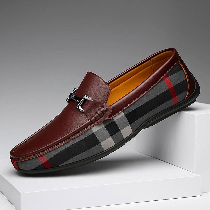 MOCASSINS À CARREAUX
