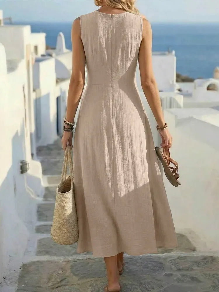 Sage | Vestido A-Line sin mangas Boho