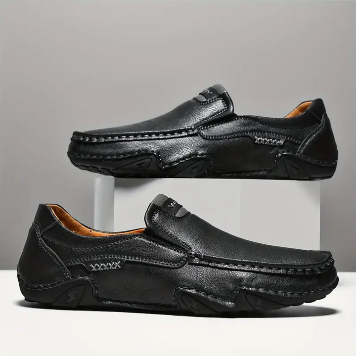 Mocassins Homme à Enfiler Style Artisanal