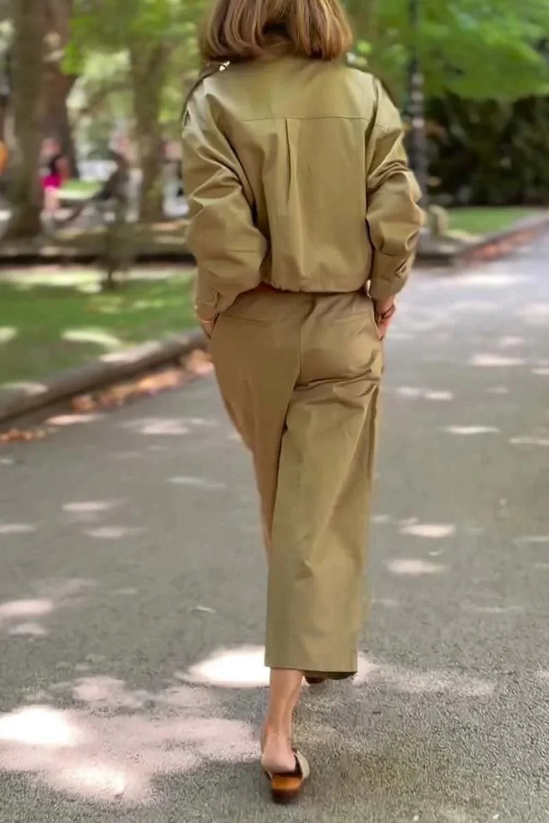Ensemble cargo ample pour femme chic