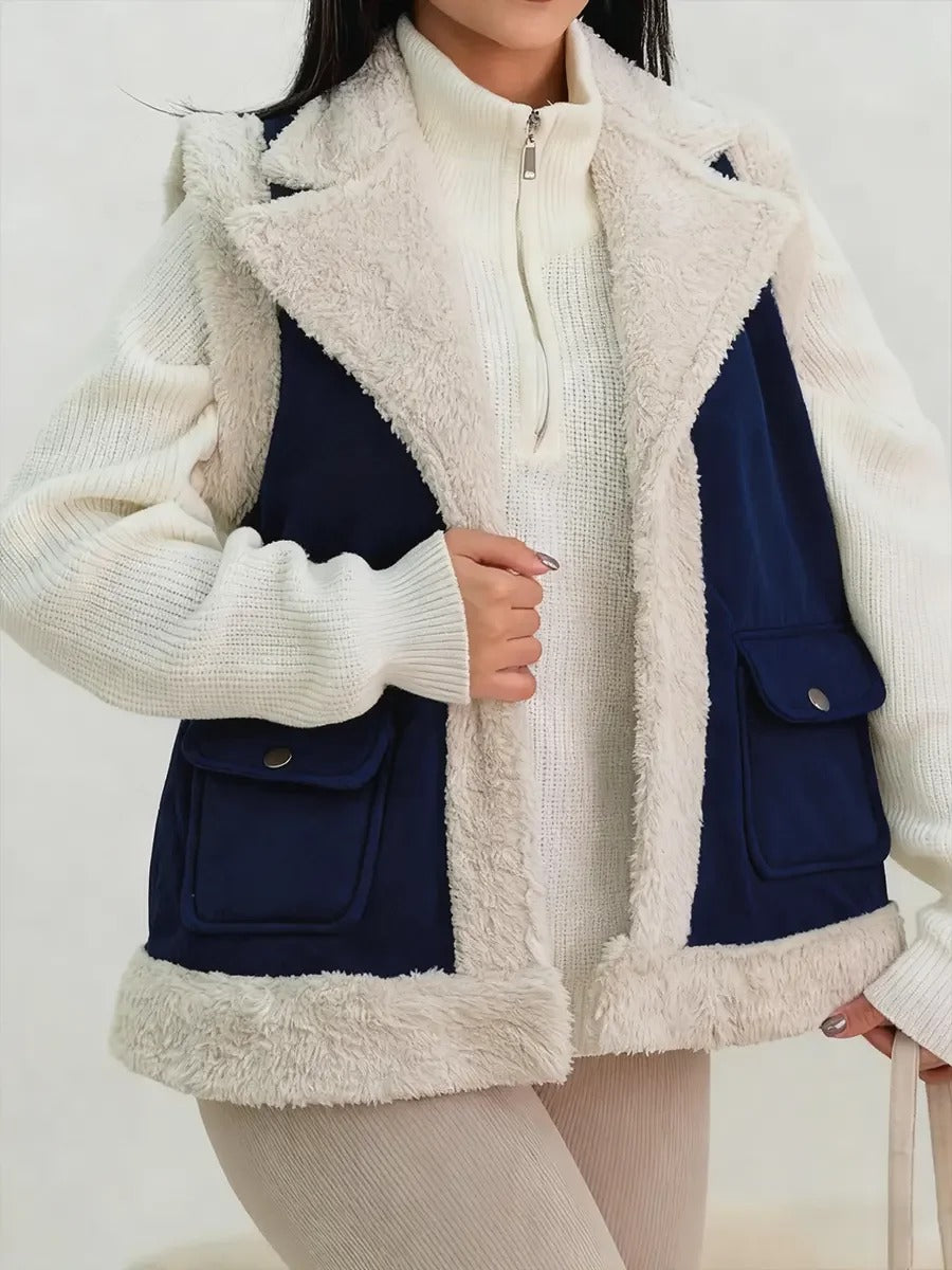 Gilet polaire décontracté pour femme