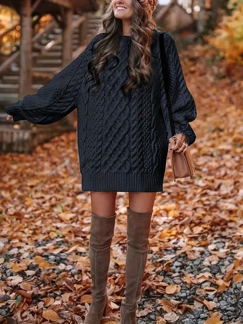 Robe pull oversize hiver automne